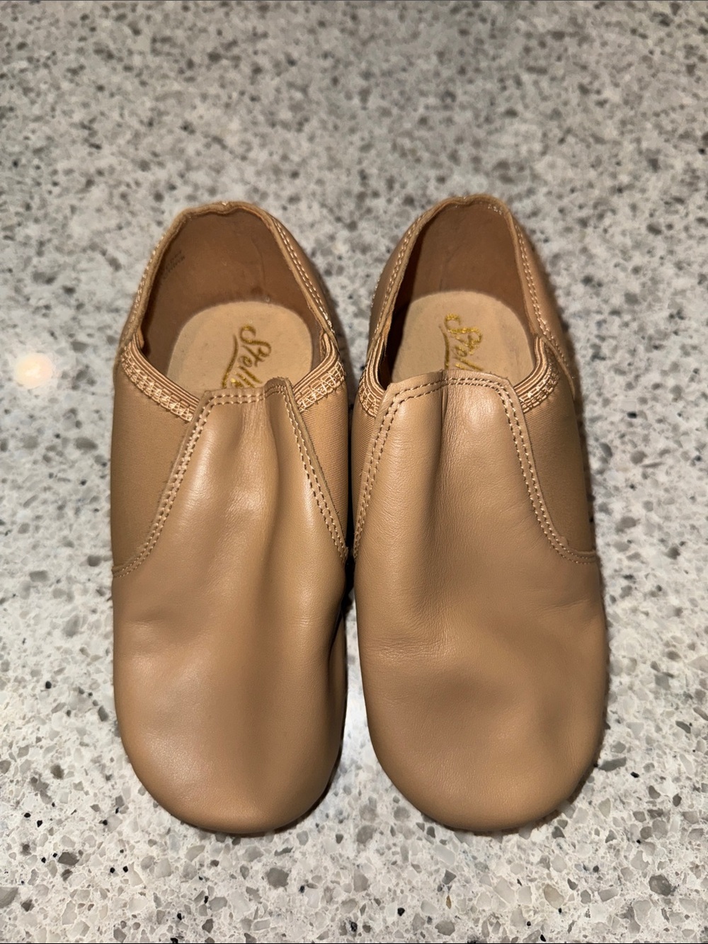 Stelle Leather Slip-On Kids Shoes Tan